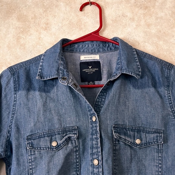 American Eagle Jean Button Down Shirt - Picture 3 of 6